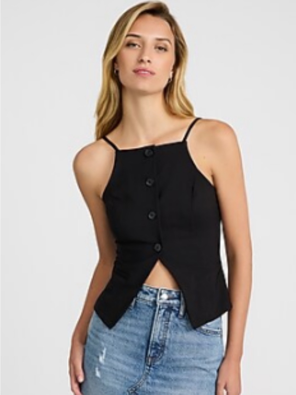 NWOT EXPRESS Square Neck Cutaway Vest Top